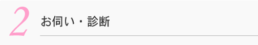 2 お伺い・診断